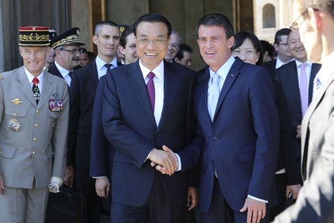 法国“罕见礼遇”欢迎中国总理