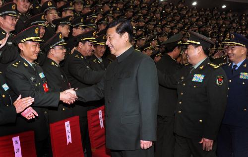 回顾十八大后习近平军队行程及讲话：走遍各军种七大军区