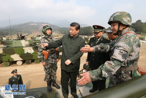 回顾十八大后习近平军队行程及讲话：走遍各军种七大军区