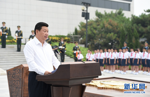 习近平一年来十谈抗战历史：刻骨铭心 永不忘记