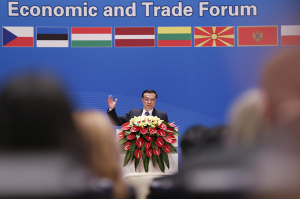 李克强：中国与中东欧之间贸易投资潜力巨大