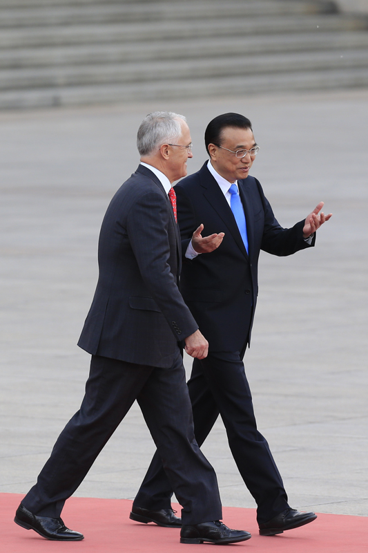 中澳总理举行年度会晤
