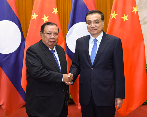 李克强会见老挝人民革命党中央总书记、国家主席本扬