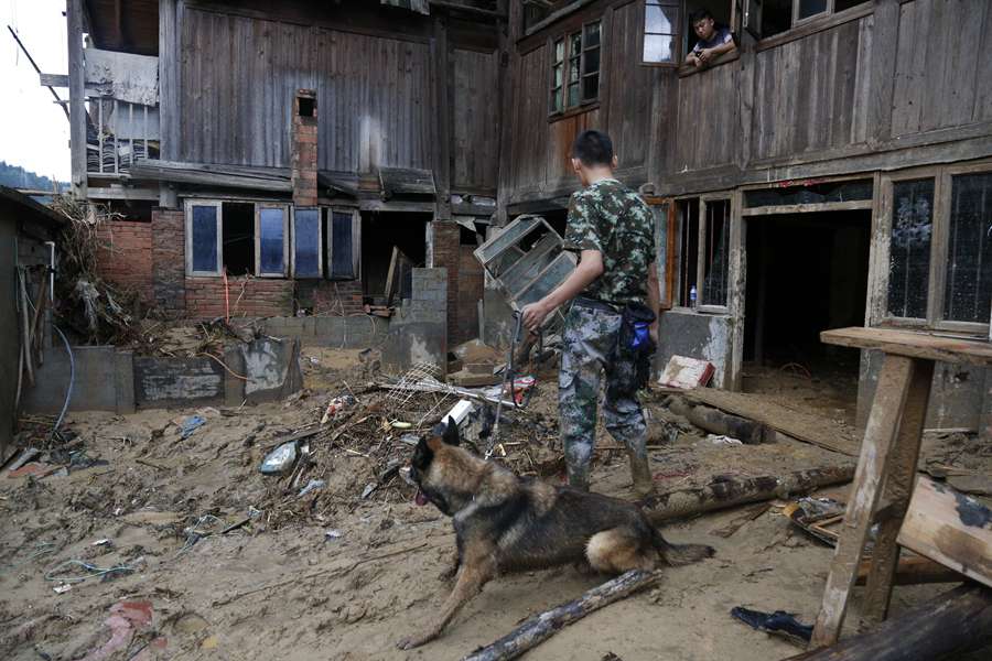 贵州黎平灾区失联人员升至5人 出现二次塌方