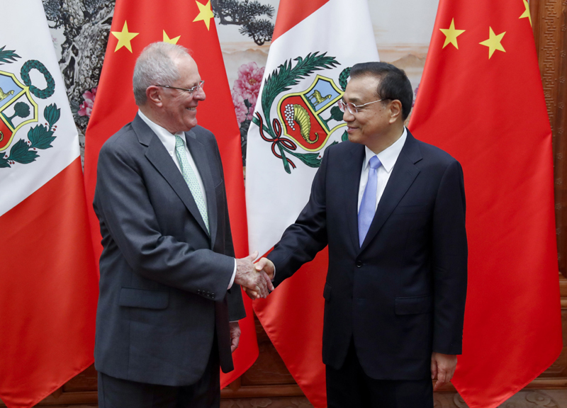 李克强会见秘鲁总统：贸易壁垒不是解决问题之道