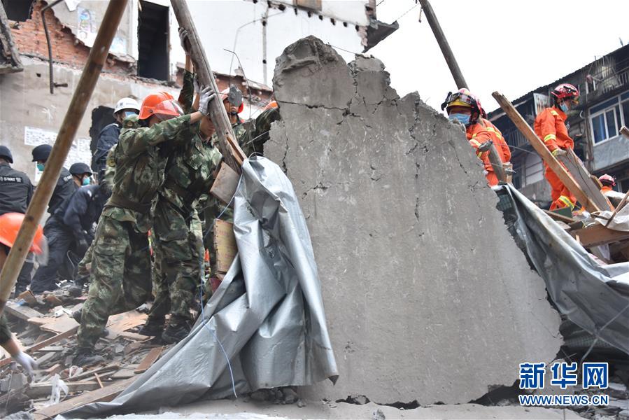 浙江温州发生房屋倒塌事故