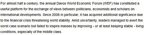 【老外谈】希腊学者：本届世界经济论坛为何呈现中国特色？
