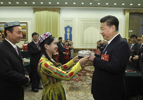 加强中华民族大团结，努力建设中国特色社会主义新疆