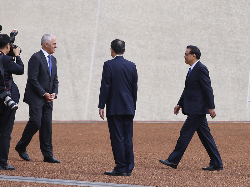 澳总理举行隆重仪式盛迎李克强