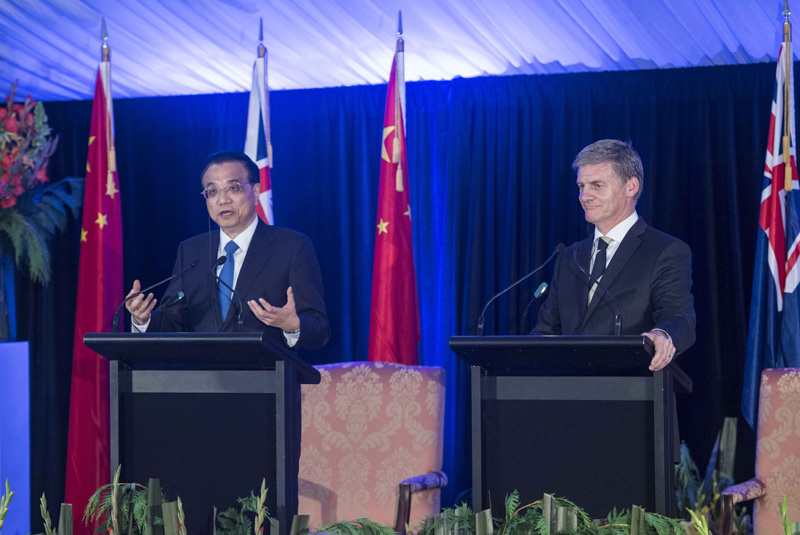 新西兰各界高度评价李总理访问成果：中新合作的高峰无止境