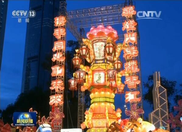 香港庆祝回归二十周年气氛浓烈