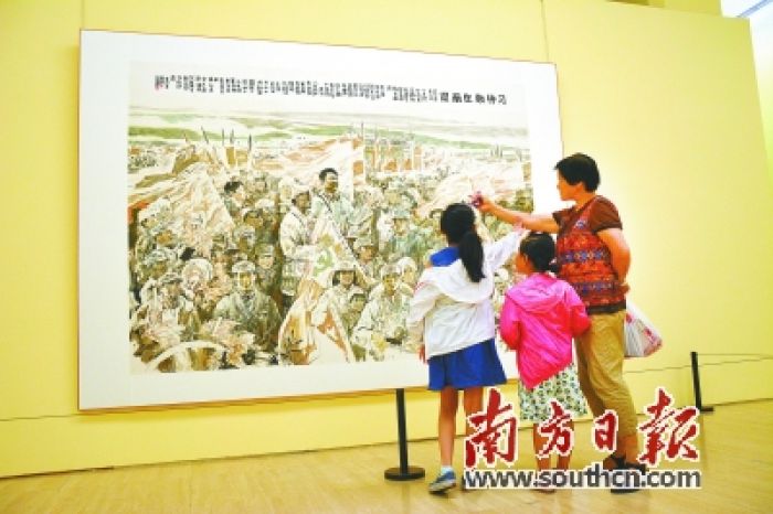 大型历史画《习仲勋在南梁》在京展出引关注
