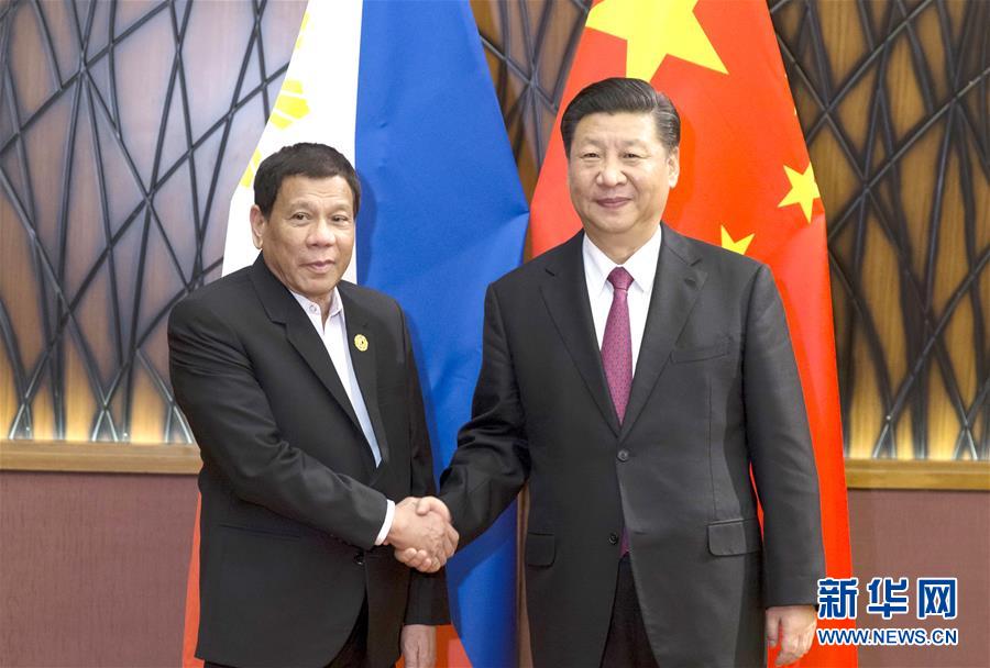 习近平会见菲律宾总统杜特尔特