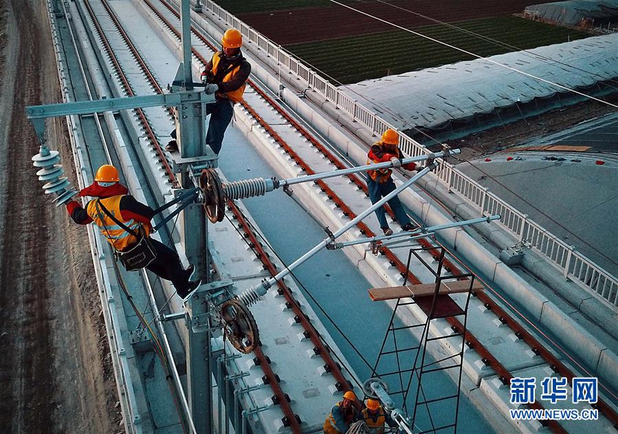 济青高铁电气化施工进入关键阶段