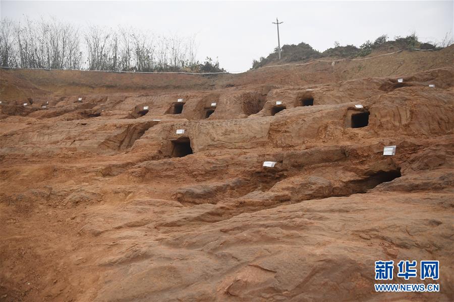成都发现大规模汉代崖墓群