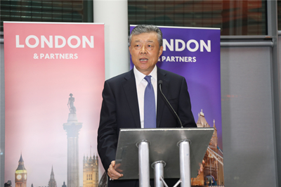 刘晓明大使在伦敦市为中国投资者举办的招待会上的讲话：《把握中国发展机遇，谱写开放合作新篇》