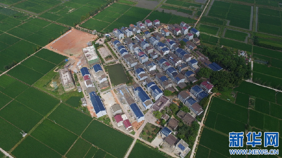 【改革开放江西印记】航拍江西余江蓝田宋家村：“宅改”让旧貌变新颜