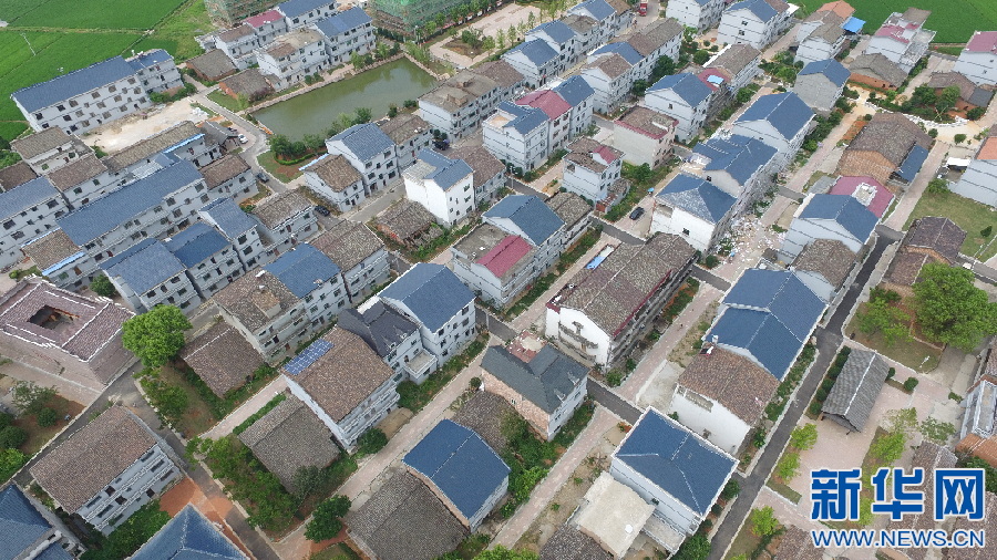 【改革开放江西印记】航拍江西余江蓝田宋家村：“宅改”让旧貌变新颜