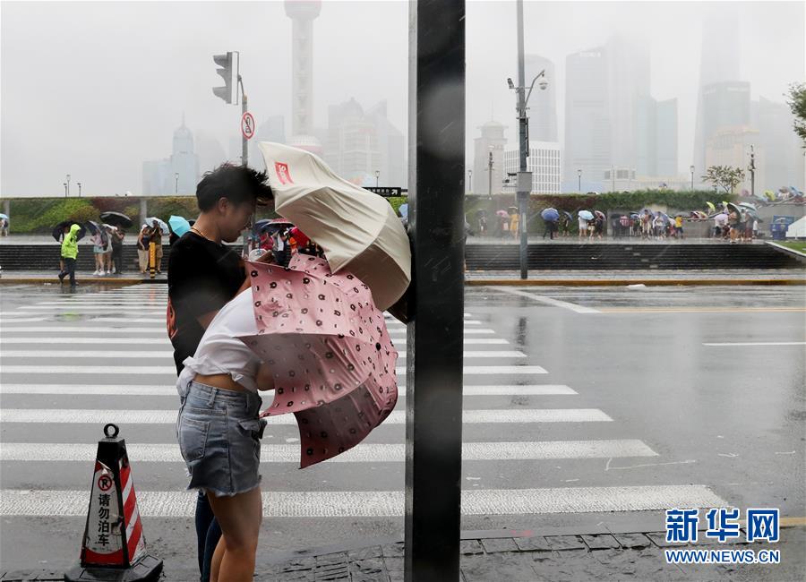 台风“温比亚”在上海登陆