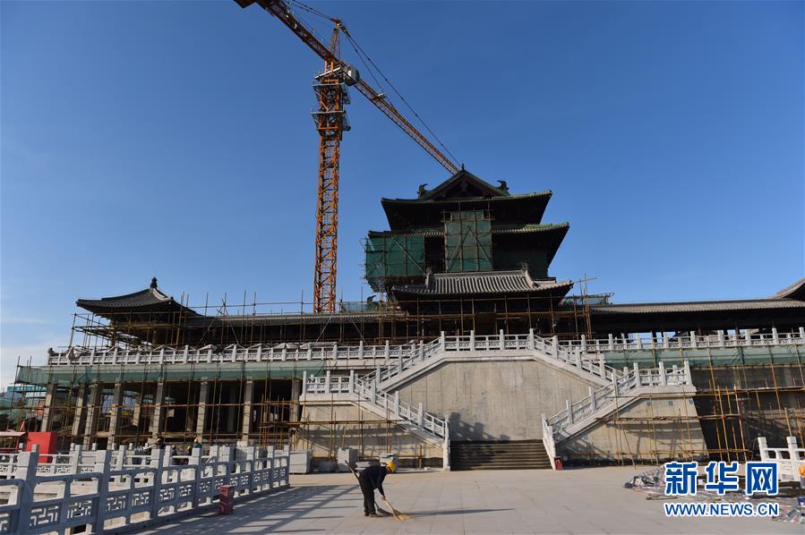 北京世园会园区建设基本成形