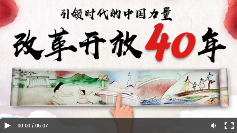 沙画视频丨改革开放40周年，这些力量引领中国破浪前行！