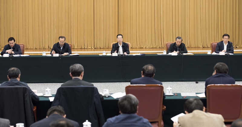 张高丽主持召开推动长江经济带发展工作会议