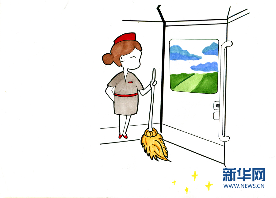 【网络媒体走转改】动姐用画笔带你看春运：我们一直在努力